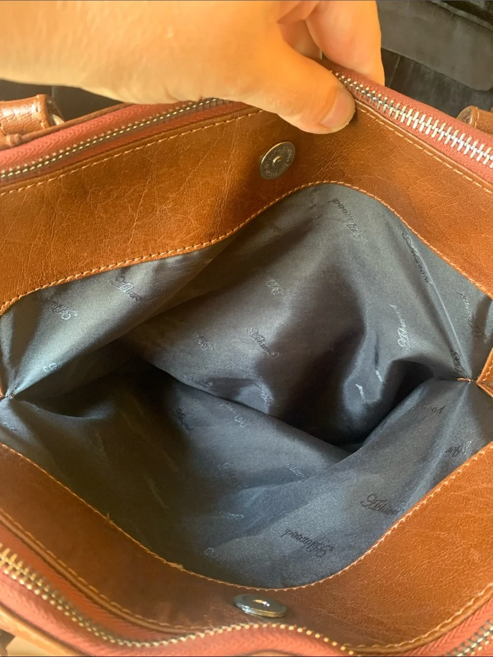 Ashwood Chestnut Brown Real Leather Handbag